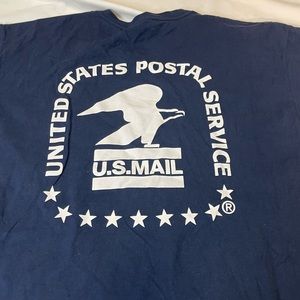 Vans x USPS original t shirts Large Navy Blue USPS united states postal service